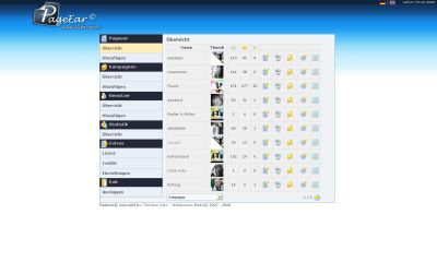 Pagepeel Administration Screenshot Pagepeel Administration Screenshot